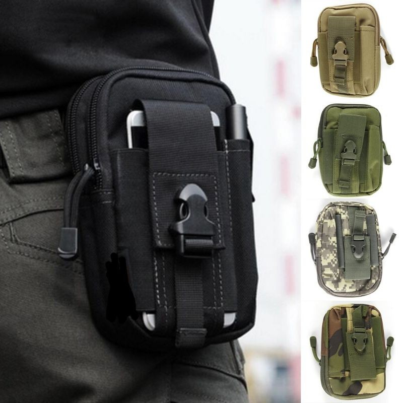 Bolsa porta treco bornal militar camuflada pochete