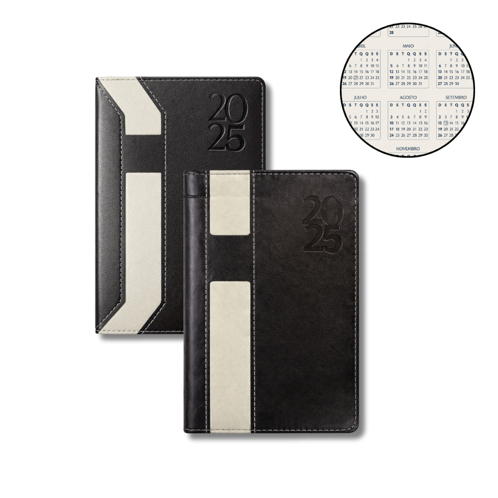 Agenda Executiva 2026 Compacta Couro Sintético | 