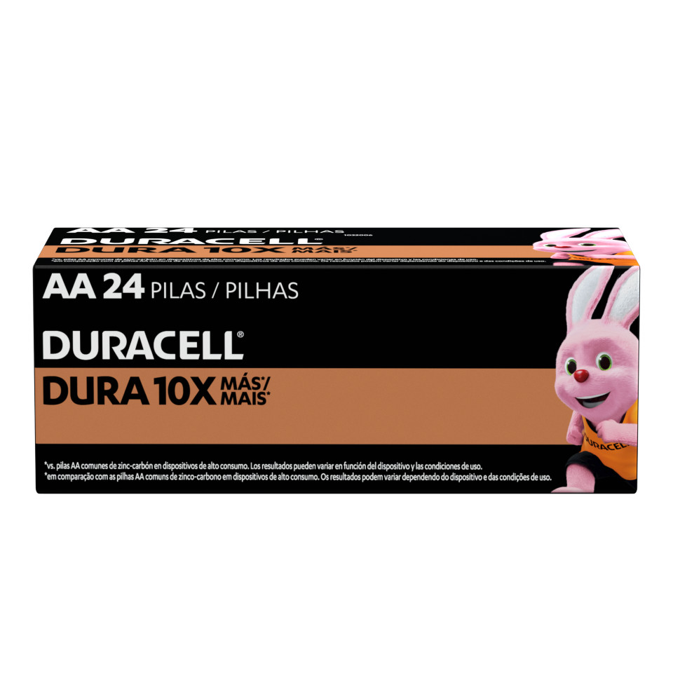 Pilha Alcalina AA Pequena Duracell Com 24 Unidades