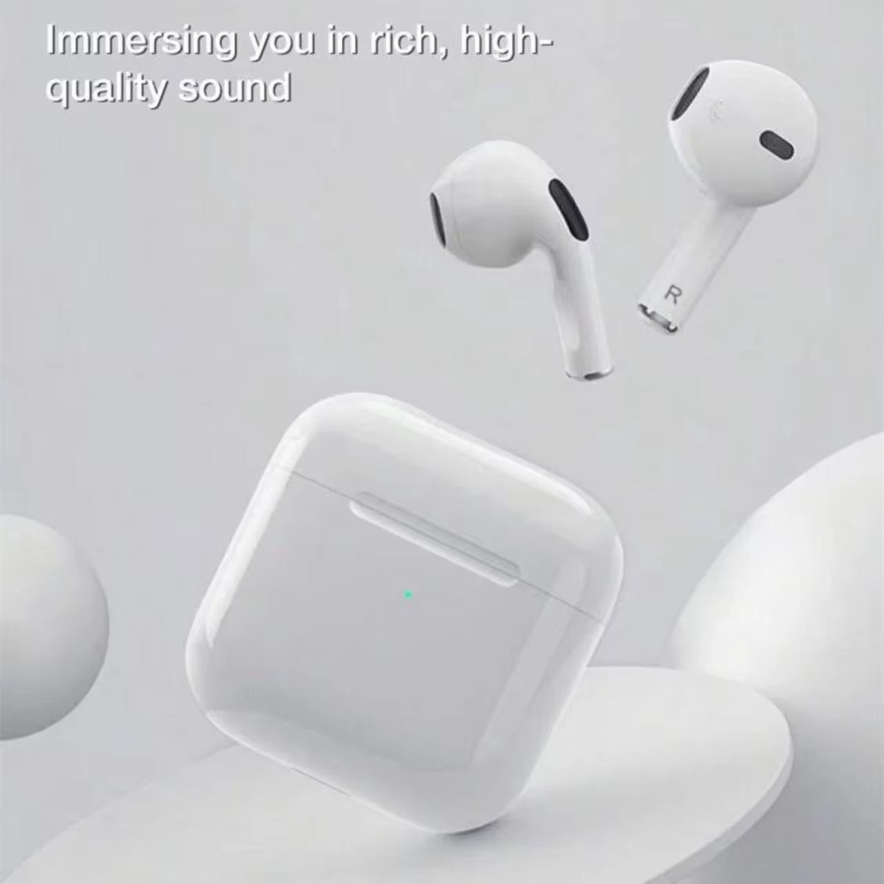 Mini Pro4 TWS Bluetooth Fone De Ouvido Compacto Po