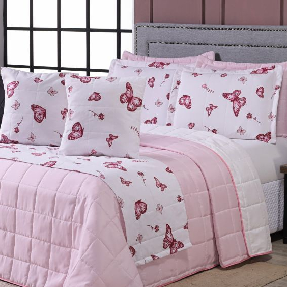 Jogo de Xale Peseira Algodão Cama Casal Queen E K