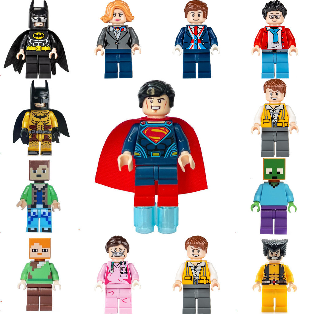 Blocos de construção de bonecos de ação brinqu