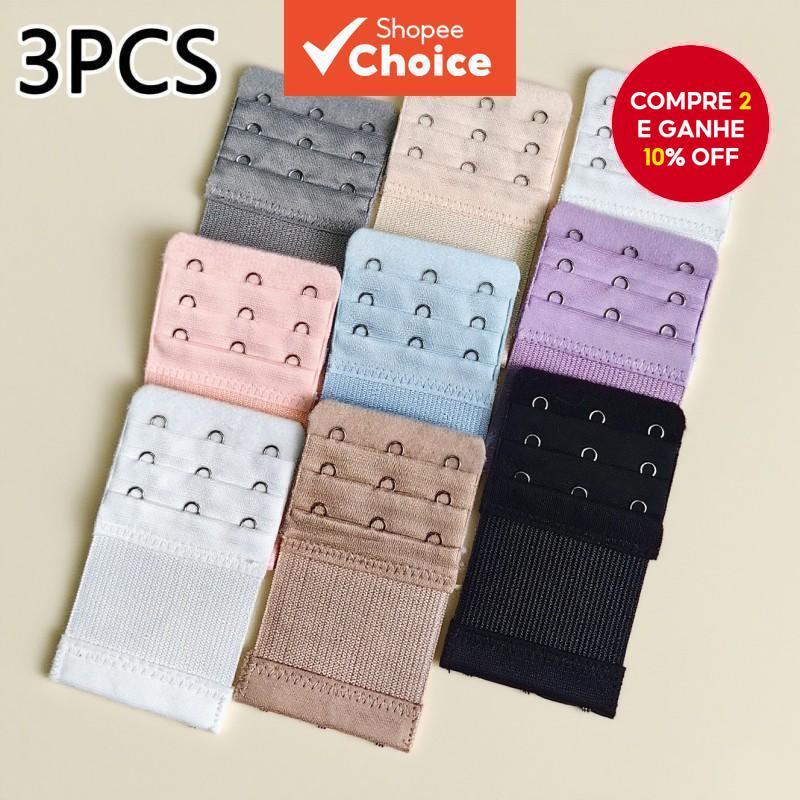 Extensores de Sutiã Multicolor – 3 Fileiras