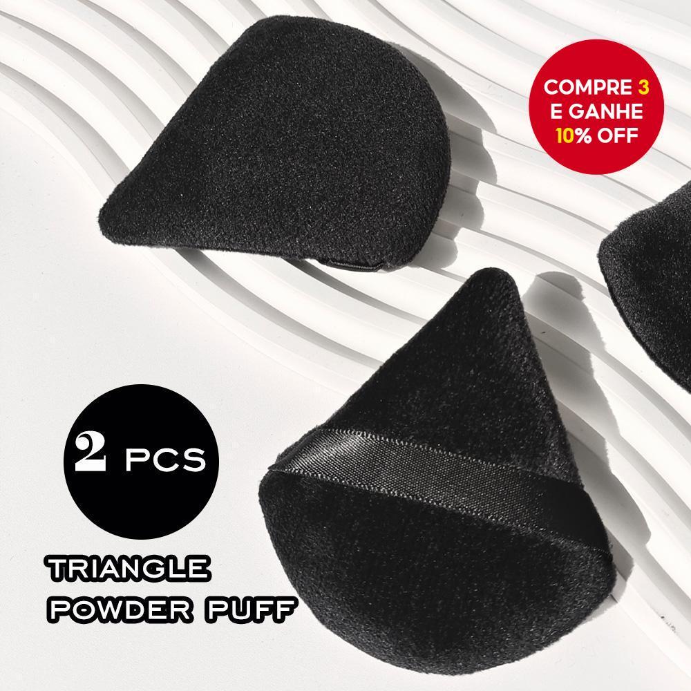 2 Sopros Triangulares Do Pó-Esponjas Laváveis Ex
