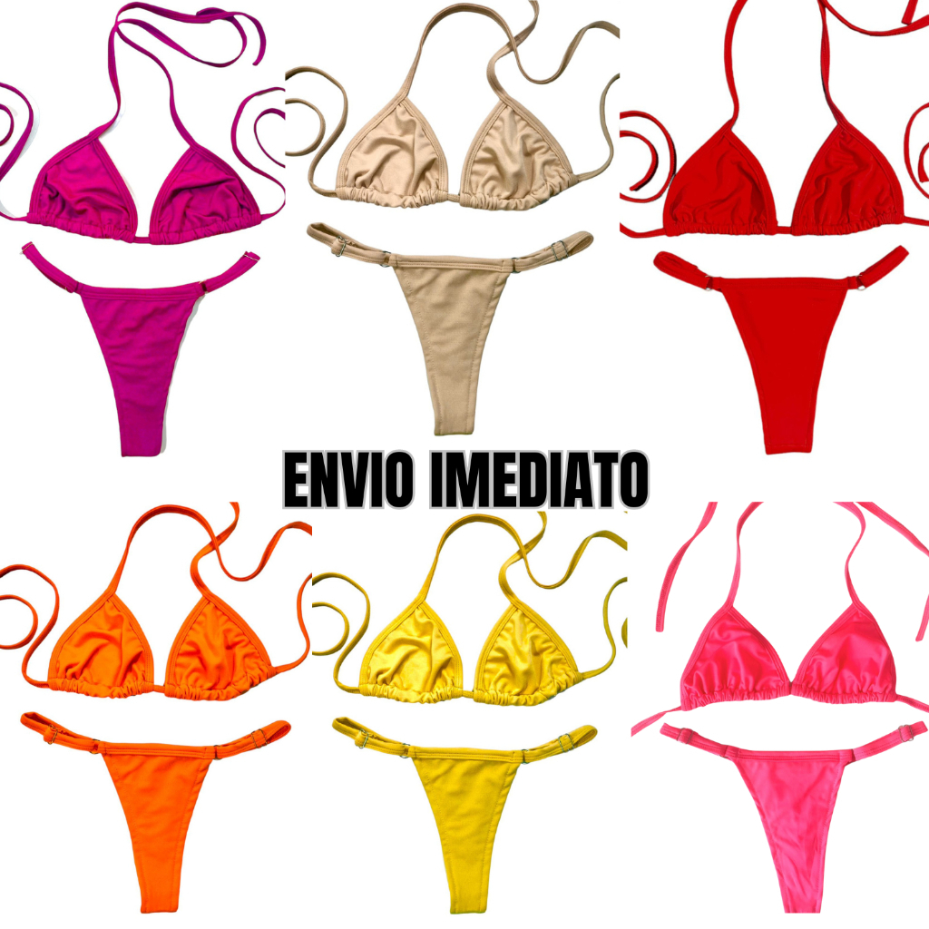 Biquíni Marquinha de Fita Fio Dental Cortininha V