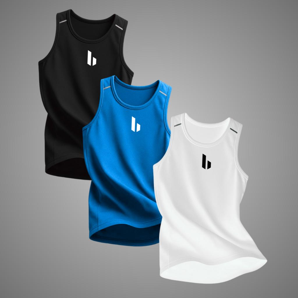 Regata Estampada Kit 3 Dry Fit Masculina Esportiva