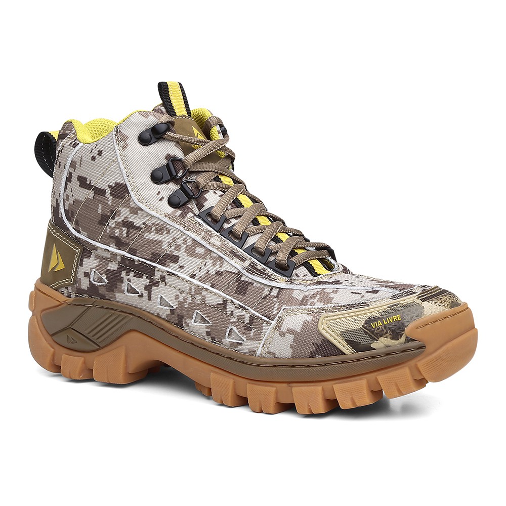 Coturno Bota Botina Sapato Masculino Couro Adventu