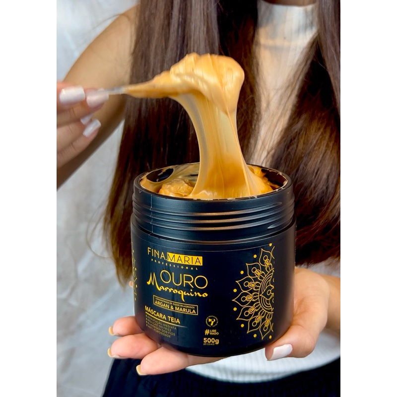 MEGA HIDRATAÇÃO OURO MARROQUINO EFEITO TEIA | AN