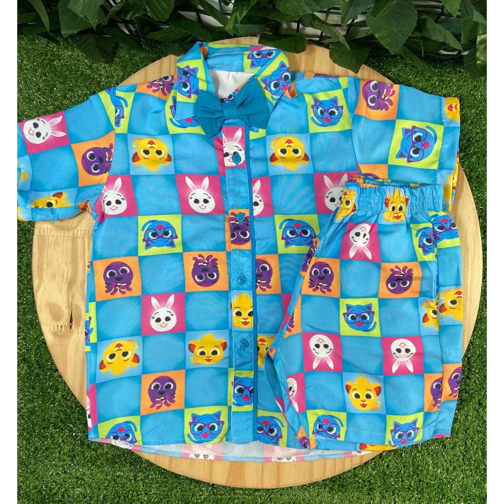 Conjunto Mauricinho Cute Cake Azul Claro