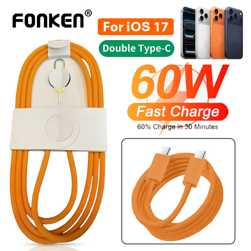 Fonken PD 60W Cabo USB C De Carregamento Rápido P