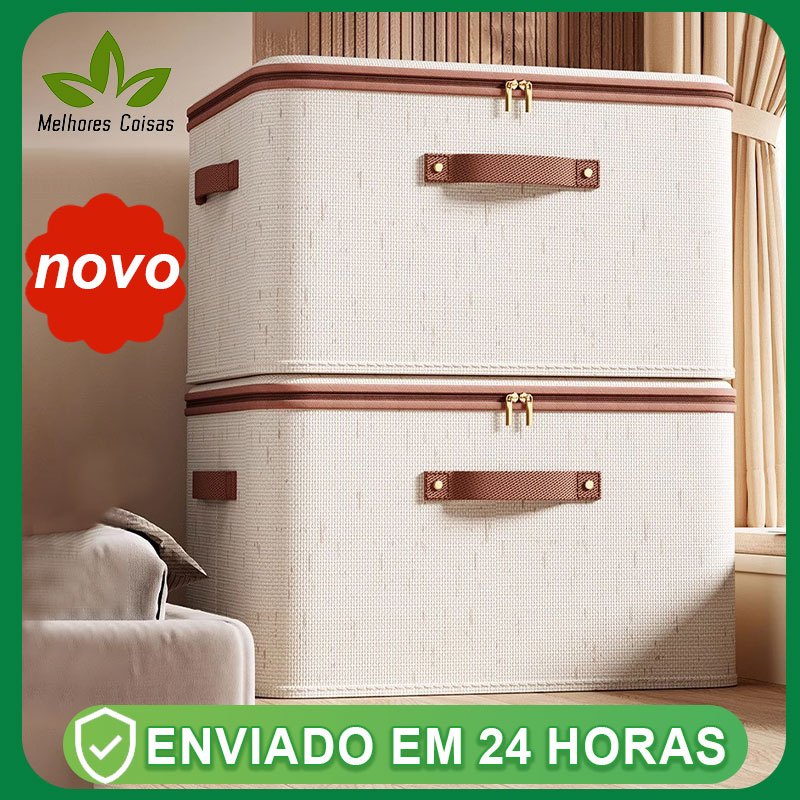 Caixa de armazenamento de algodão de roupas grand