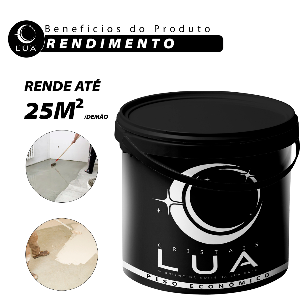 Tinta Piso Fosca Econômica Lua Branco Cinza Concr