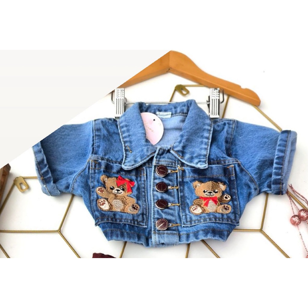 Colete infantil/jacketa jeans infantil/blusa jeans