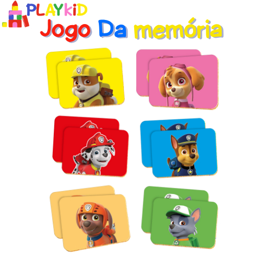 Jogo Da Memória 12 Peças  – Infantil ̵