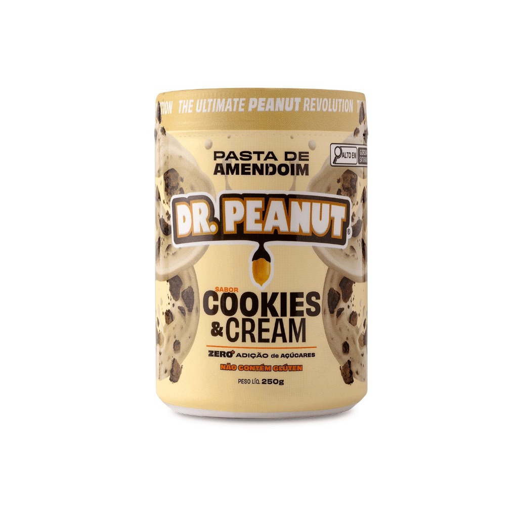 Pasta De Amendoim Dr. Peanut Cookies E Cream 250g