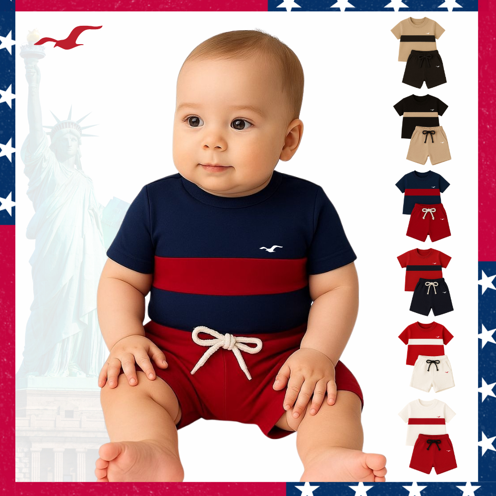 Conjunto Infantil Camiseta e Shorts I Bermuda Meni