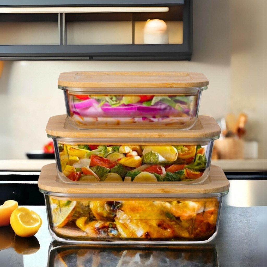 Pote Em Vidro 420ml/600ml/1040ml Design Decorativo