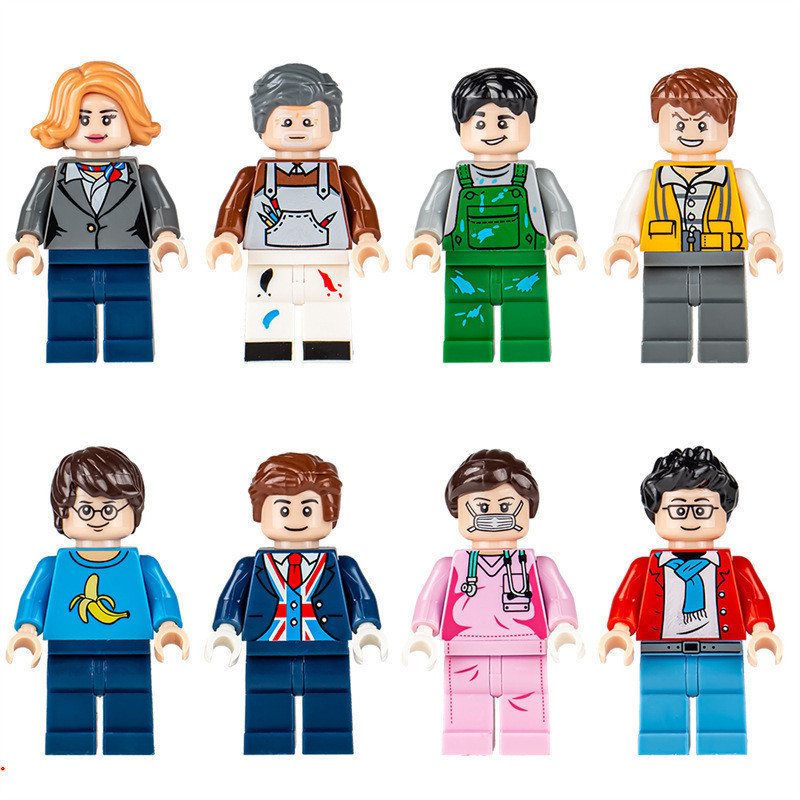 Blocos de construção de bonecos de ação para c