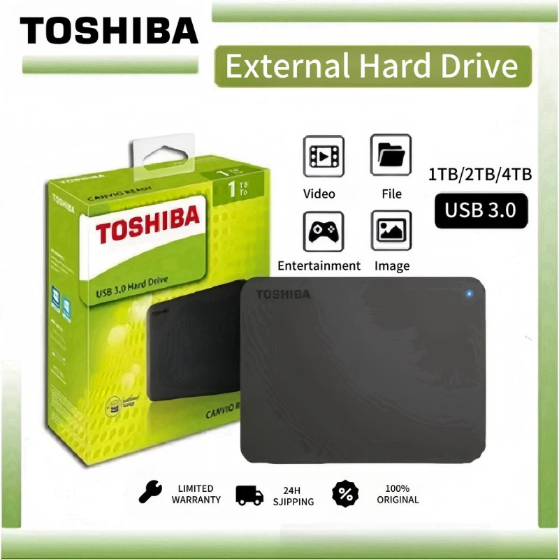 Toshiba[Original]HD Externo  Portable 1TB 2TB 4TB 
