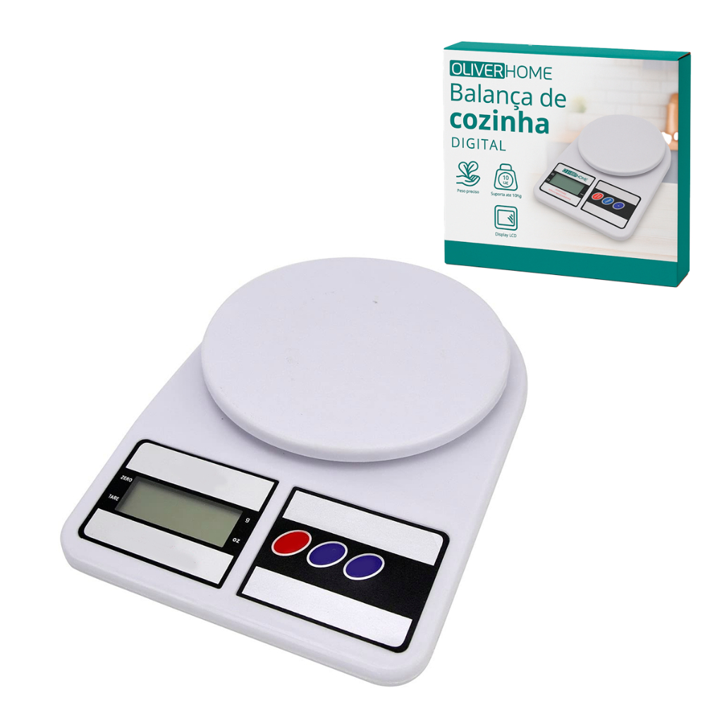 Balanca De Cozinha Digital Alta Precisao 10kg Com 