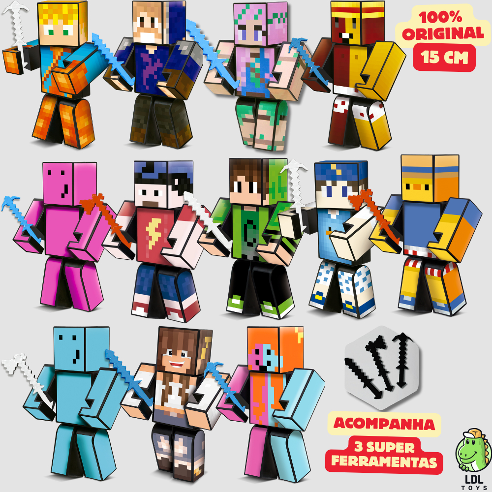 Boneco Articulado 15cm + 3 Chaveiros Cadres Athos 