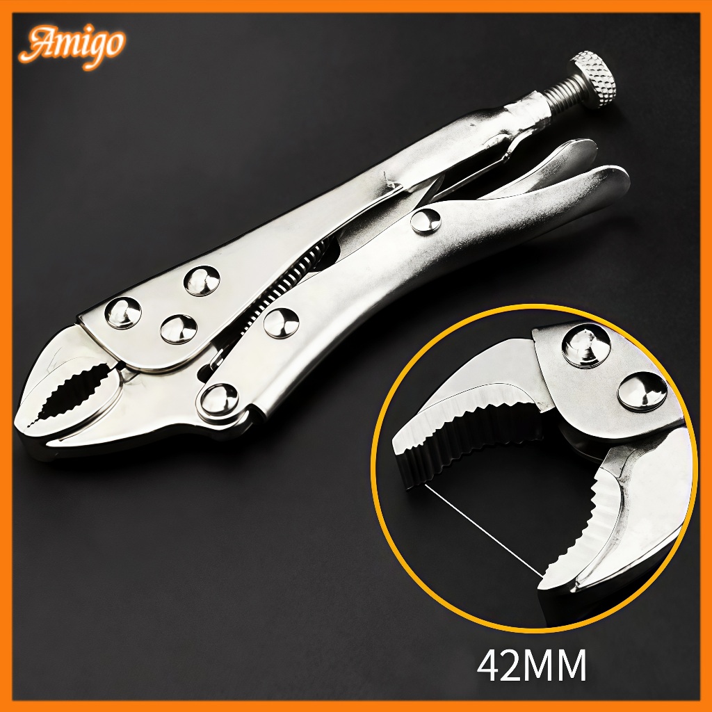 Alicate de Pressão Em Aço Carbono Com Mordente C