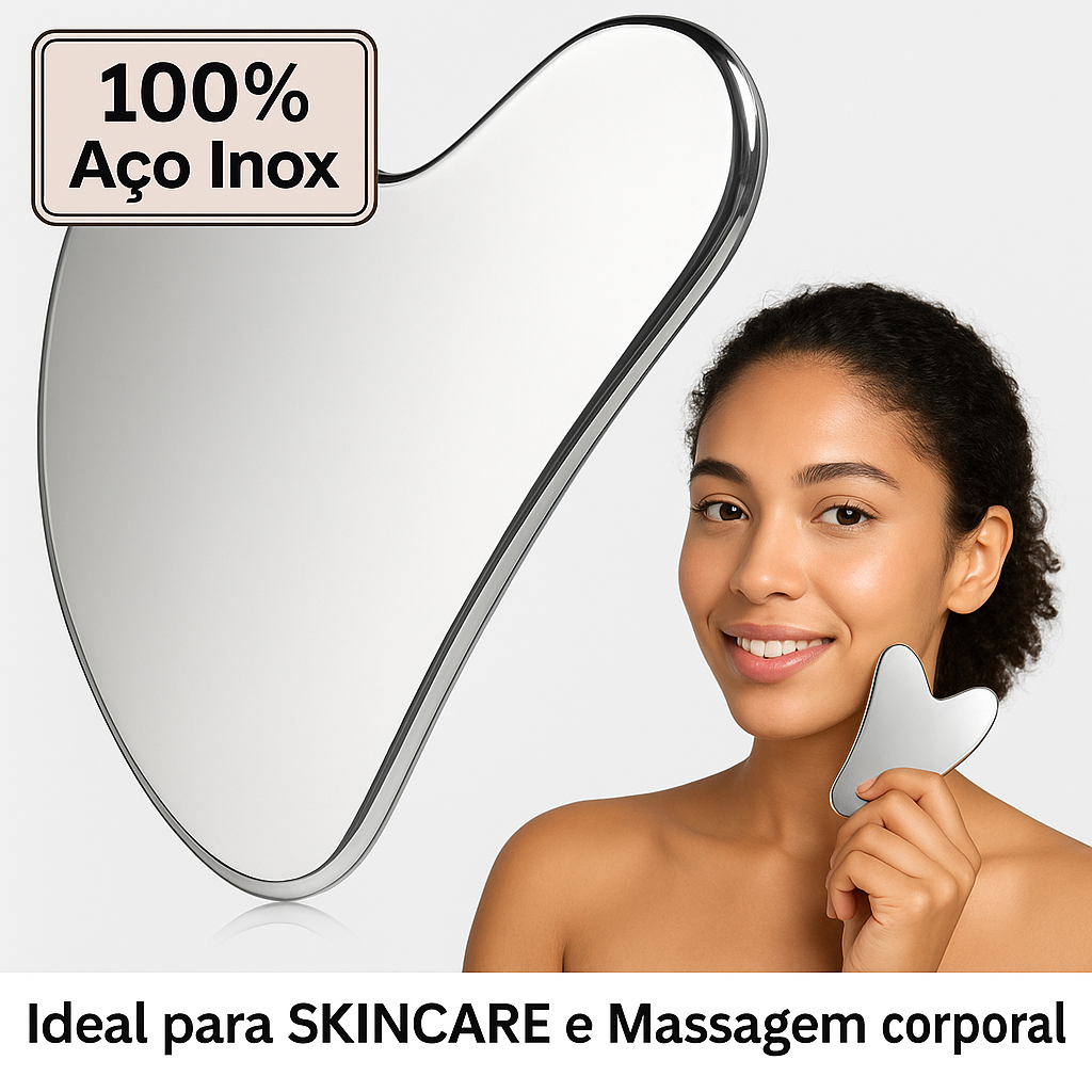 Skincare Placa de Massagem e Corporal Gua Sha em A