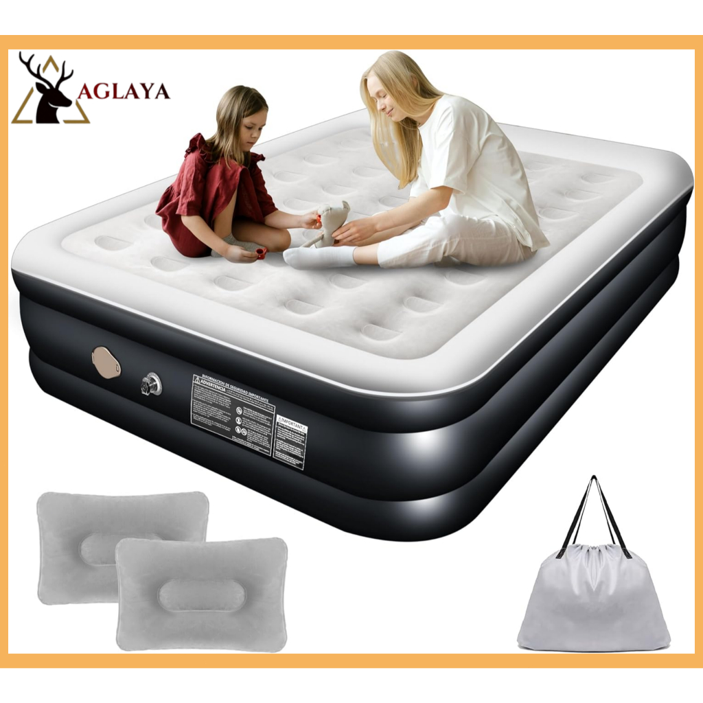 Colchão Inflável Duplo Elétrico Com 2 Travessei