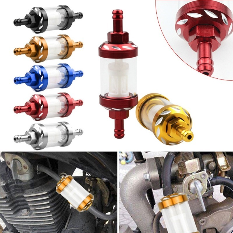 Filtro de Combustível em Alumínio CNC 8mm para M