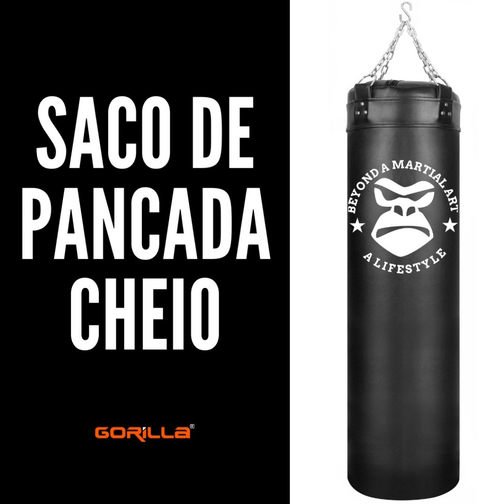 Saco de Pancada 120Cm CHEIO Gorilla Profissional T