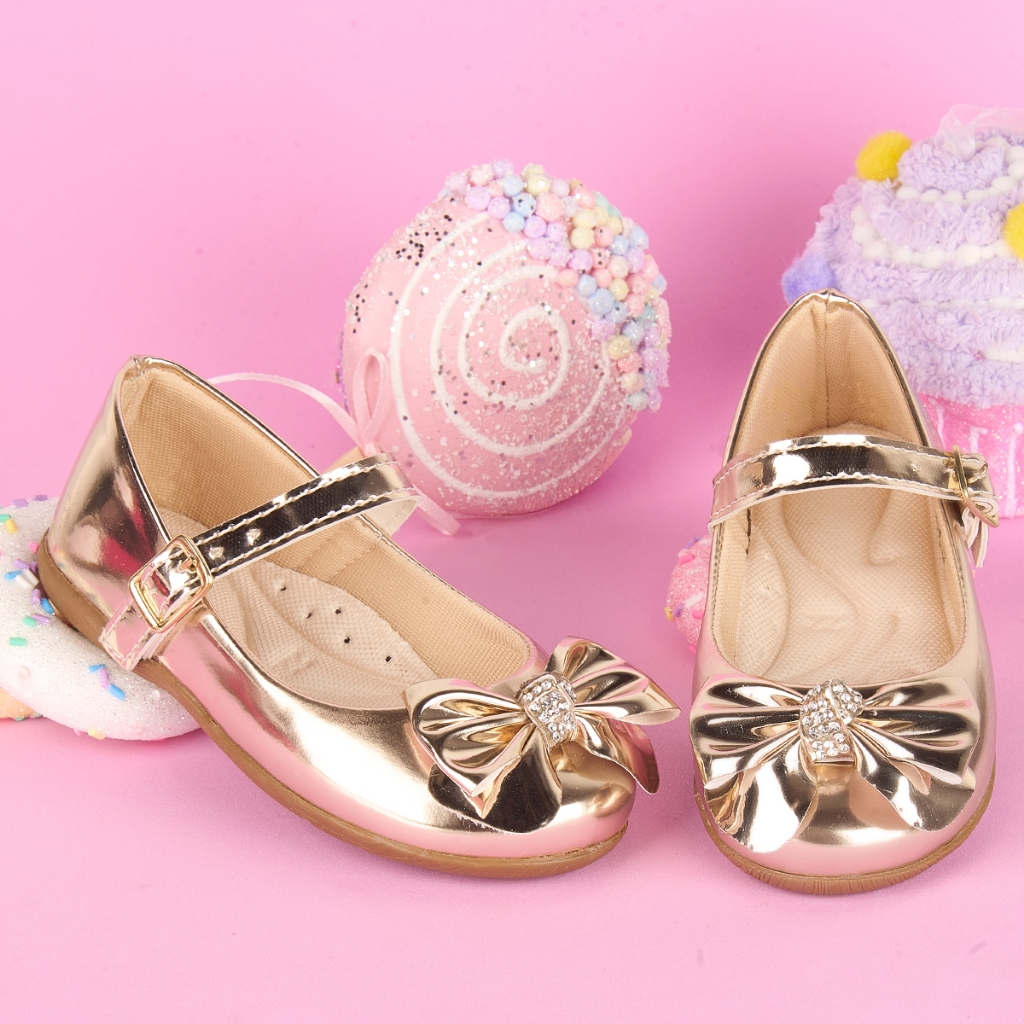 Sapatilha Infantil Feminina Menina Laço e Strass 