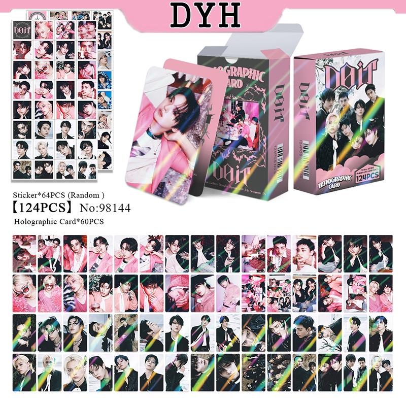 124 Pçs/Caixa Stray Kids Photocards KARMA Hologr