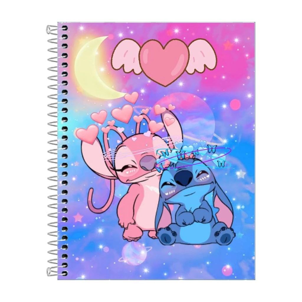 Caderno Lilo E Stitch Escolar 1 ,10 ou 20 materias