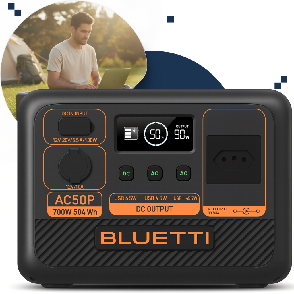 Estação Energia Solar Gerador Portátil Bluetti 