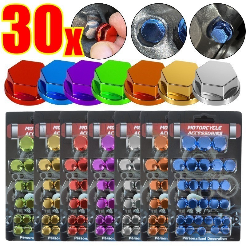 Tampas De Decoração De Parafusos De Motocicleta-