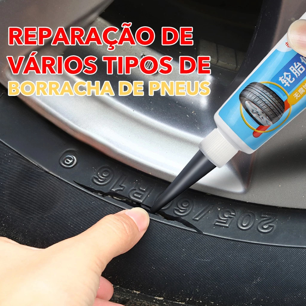 Cola Líquida para Reparo de Pneus, Cola Forte, Bo