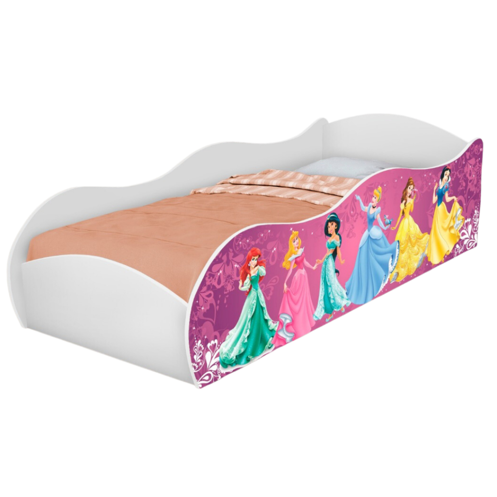 Cama Infantil Princesas com Colchão Quarto Temati