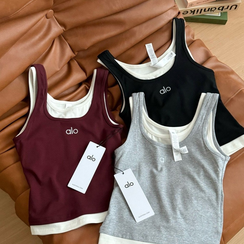 Novo estilo Alo sem mangas 2025 colete camisola To