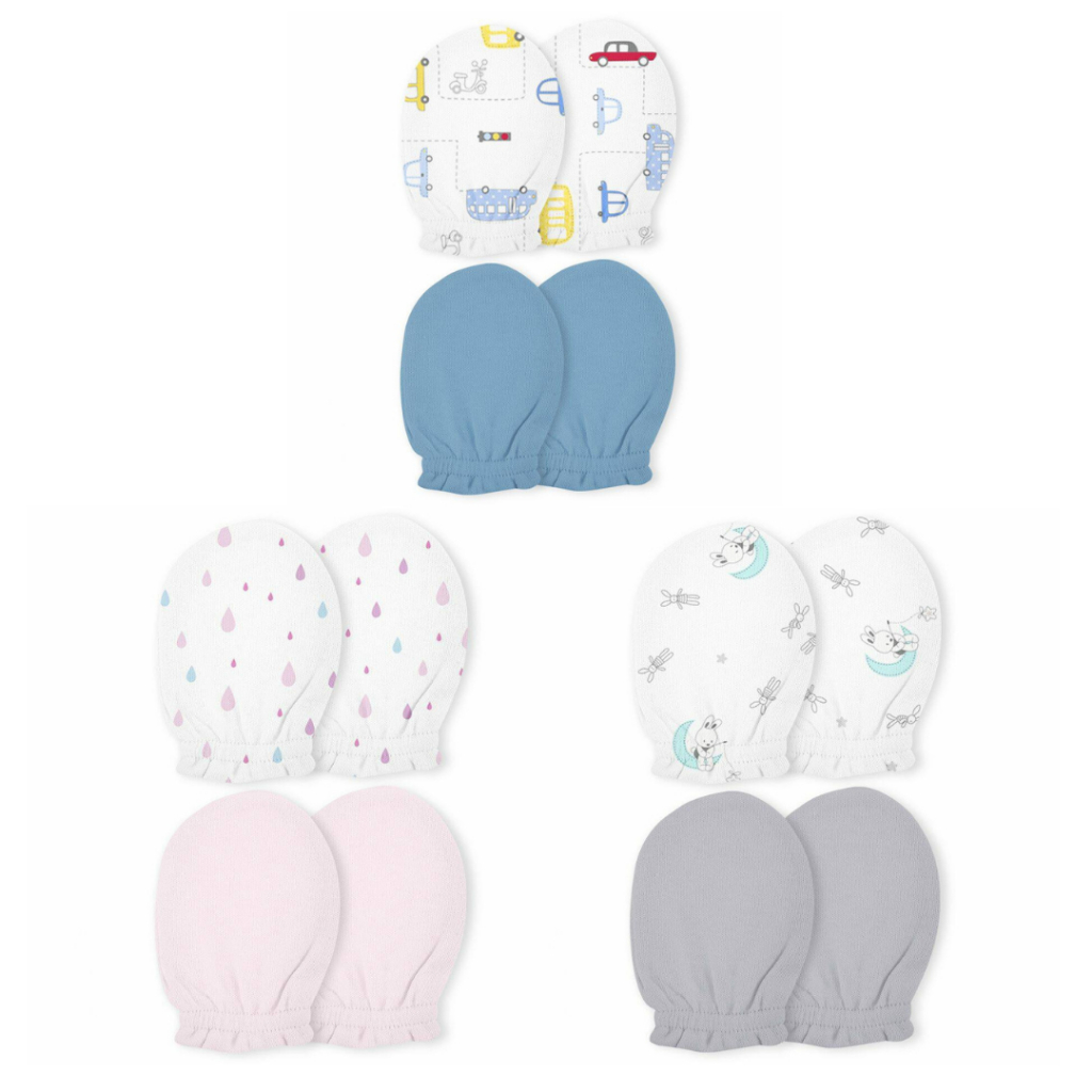 KIT DE LUVAS PARA RECEM NASCIDOS PAPI MALHAS -TAMA