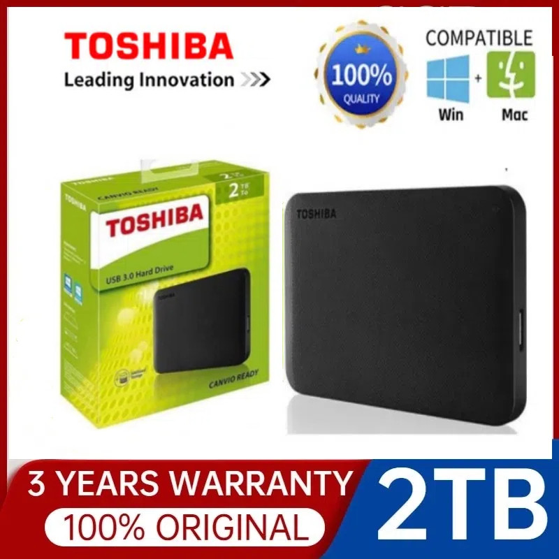 Toshiba HD Externo1TB 2TB 4TB Disco rígido extern