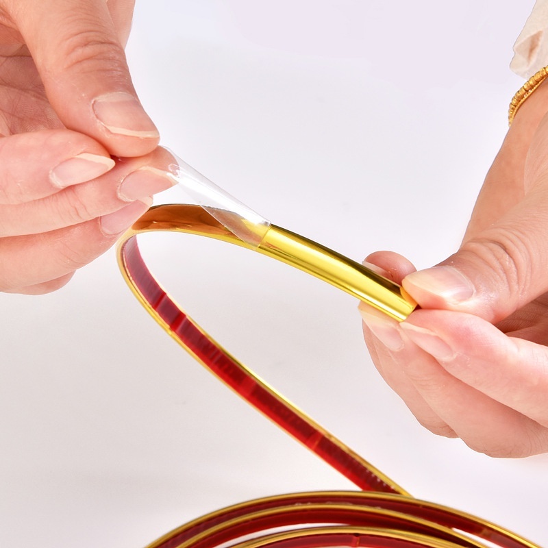 Largura da tira de plástico dourada 6mm/12mm/15mm