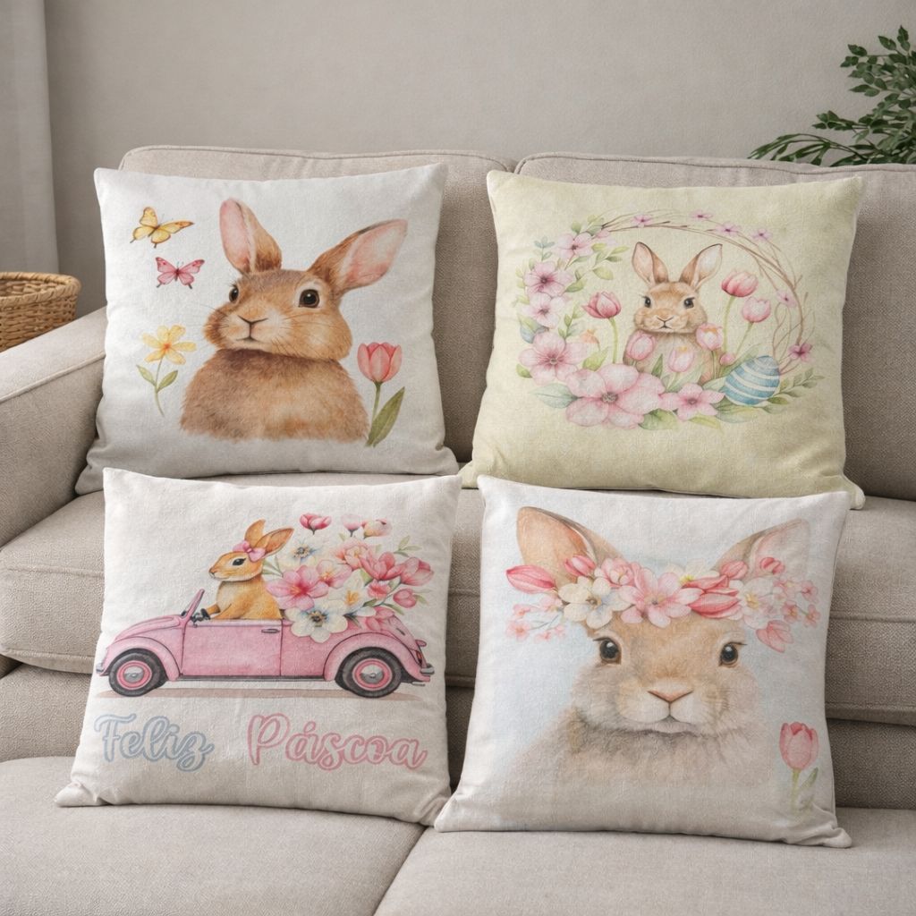 Kit com 04 unidades de Almofadas Decorativas 45