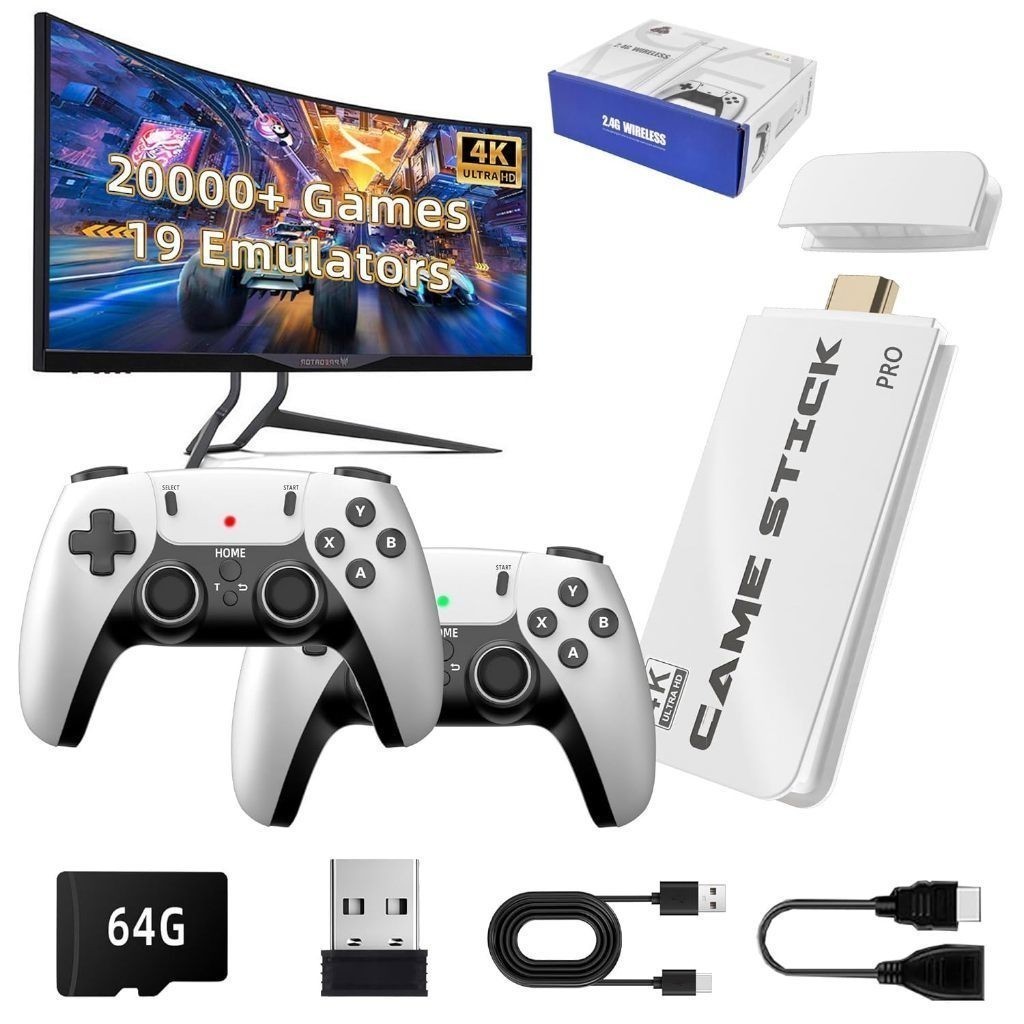2025 Novo Videogame Stick M15 Pro 4k 64gb Hdmi Com