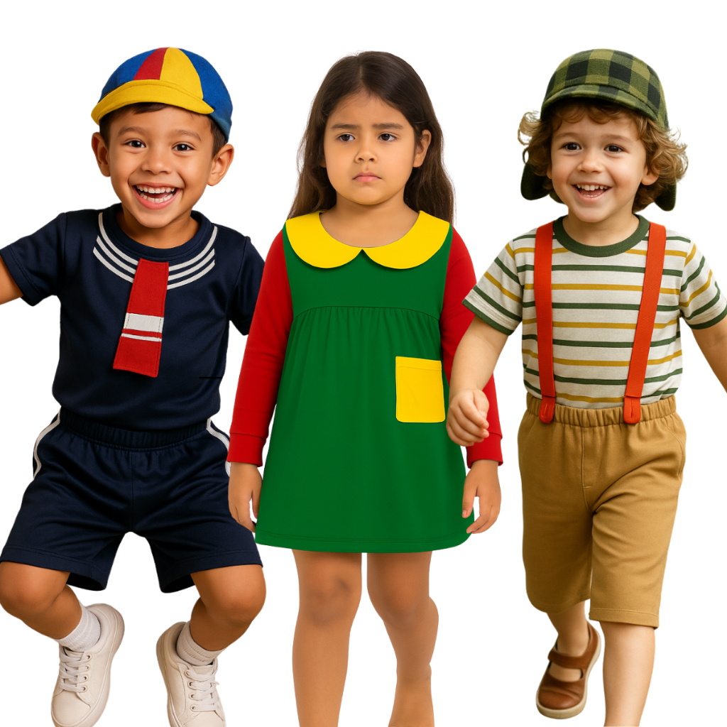 Fantasia Turma do Chaves Infantil  Chaves Kiko e C