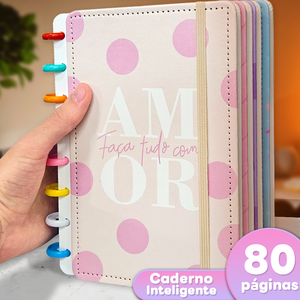 Caderno tipo Inteligente A5/B5/A4 Personalizado &#