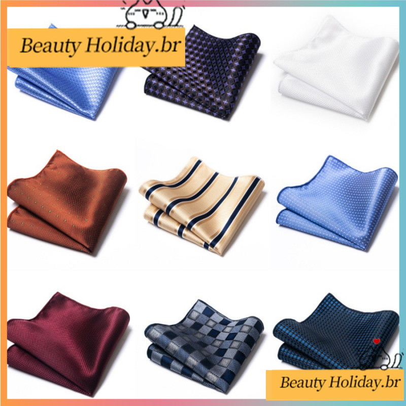 Lenço Quadrado de Seda de Qualidade Homem Lenço 