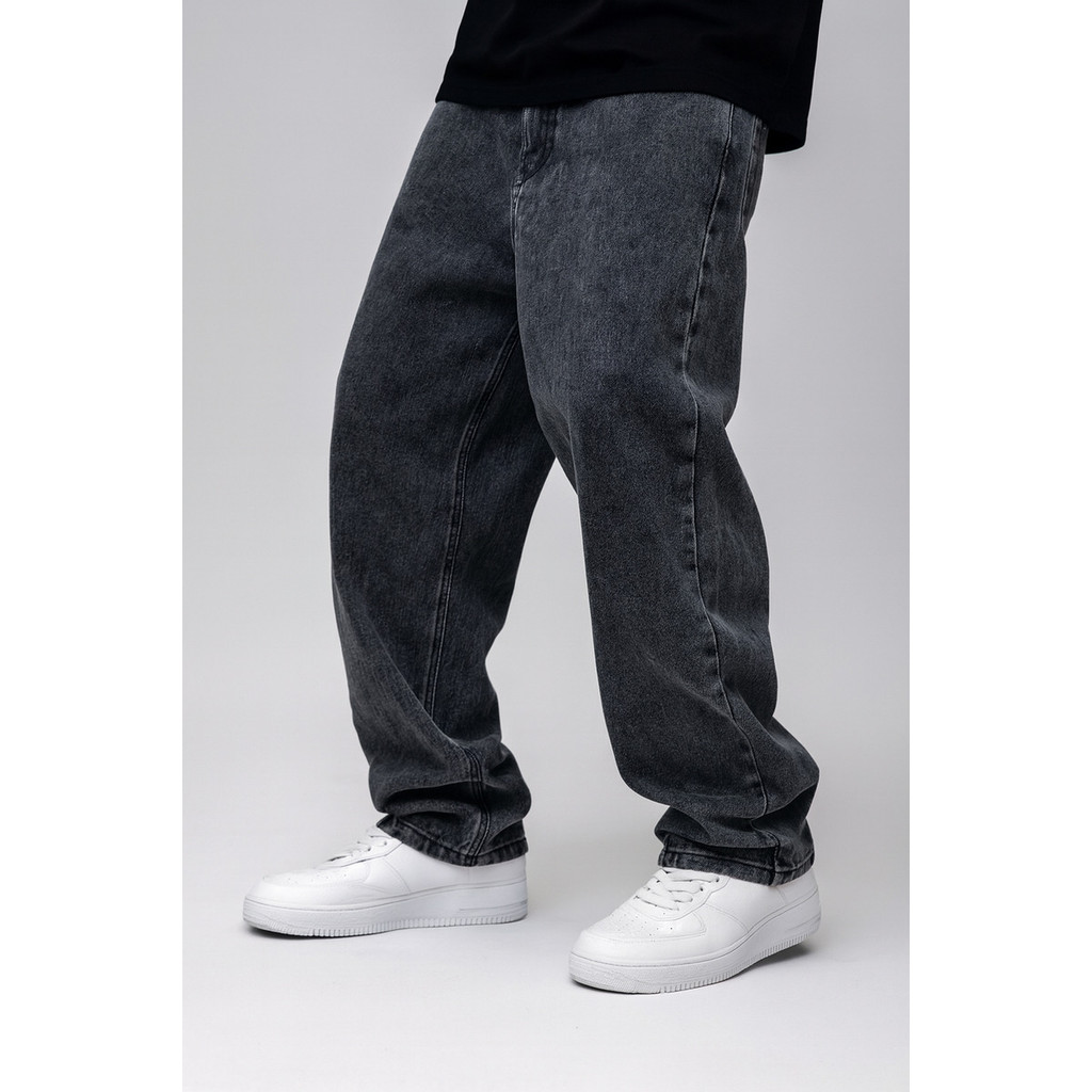 Calça Balão Jeans Masculina Marmorizada Streetwe