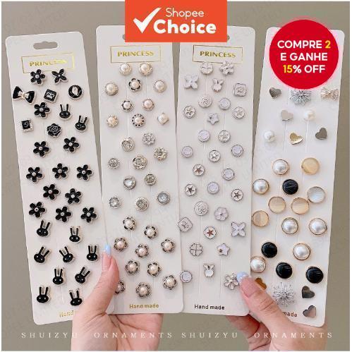 Novos 30PCS Broches de Pérola para Mulheres, Aces