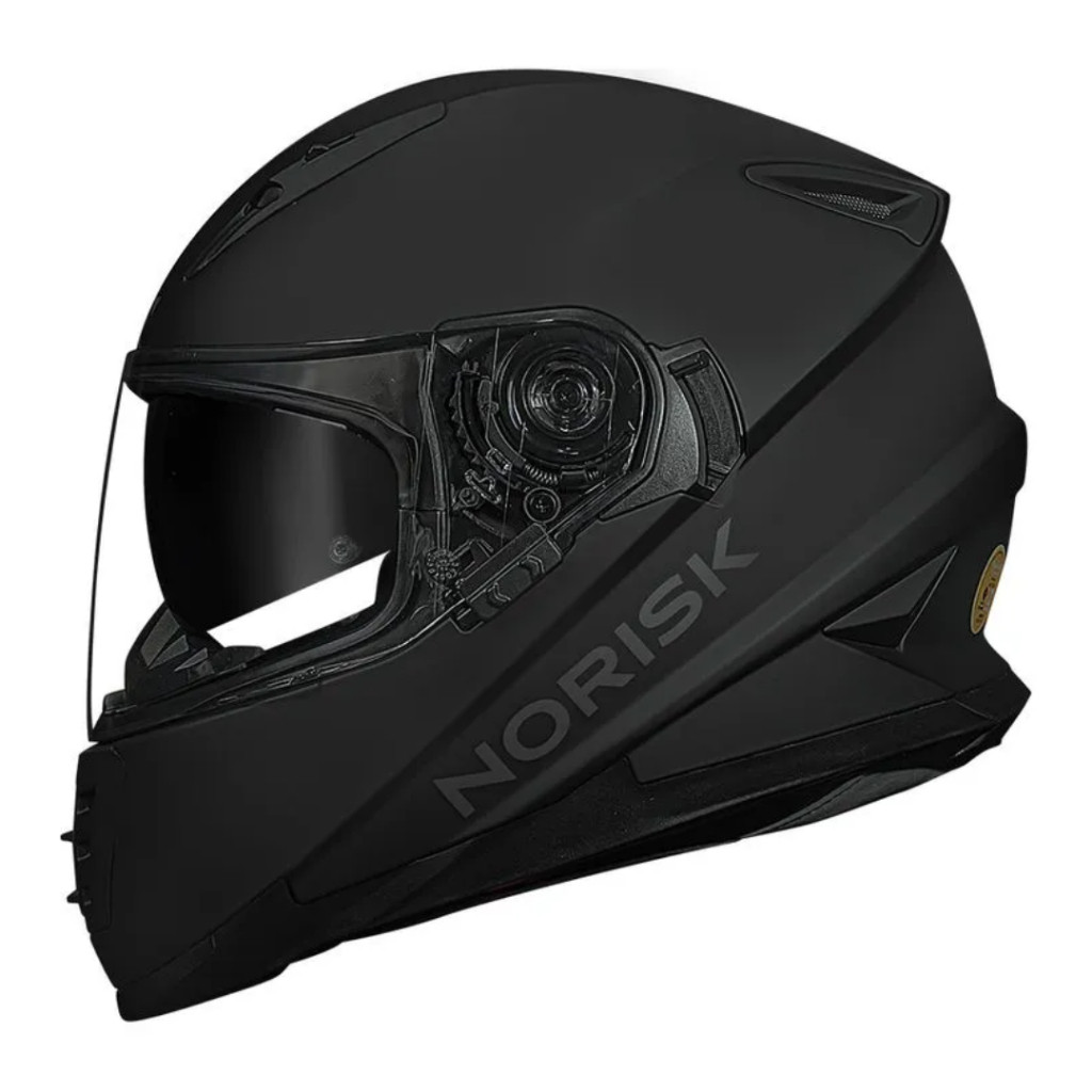 CAPACETE NORISK FF302 PRETO FOSCO E DISTRICT MASCU