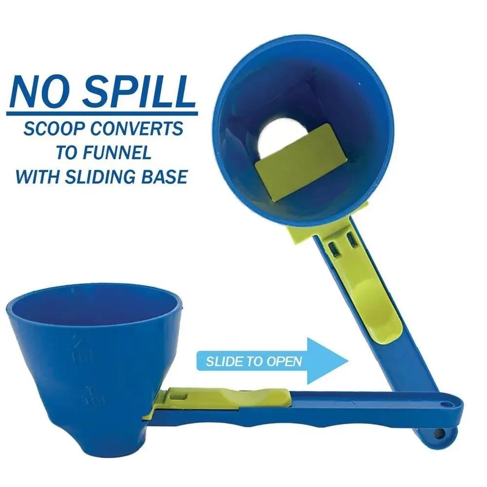 Funil De Colher Medidora De Proteína Em Pó , 2 P